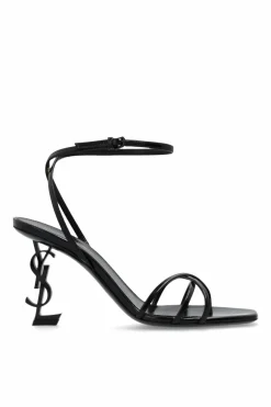 Saint Laurent CZARNY Sandały na obcasie ‘Opyum’