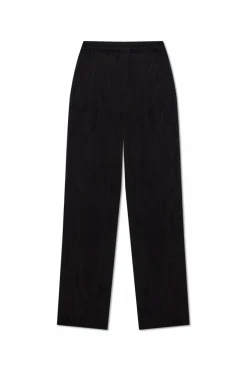 Saint Laurent CZARNY Satynowe spodnie