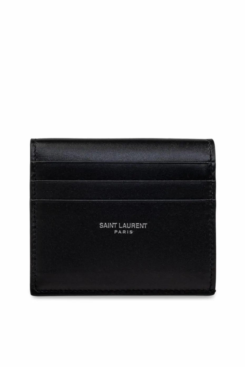Saint Laurent CZARNY Składane etui na karty