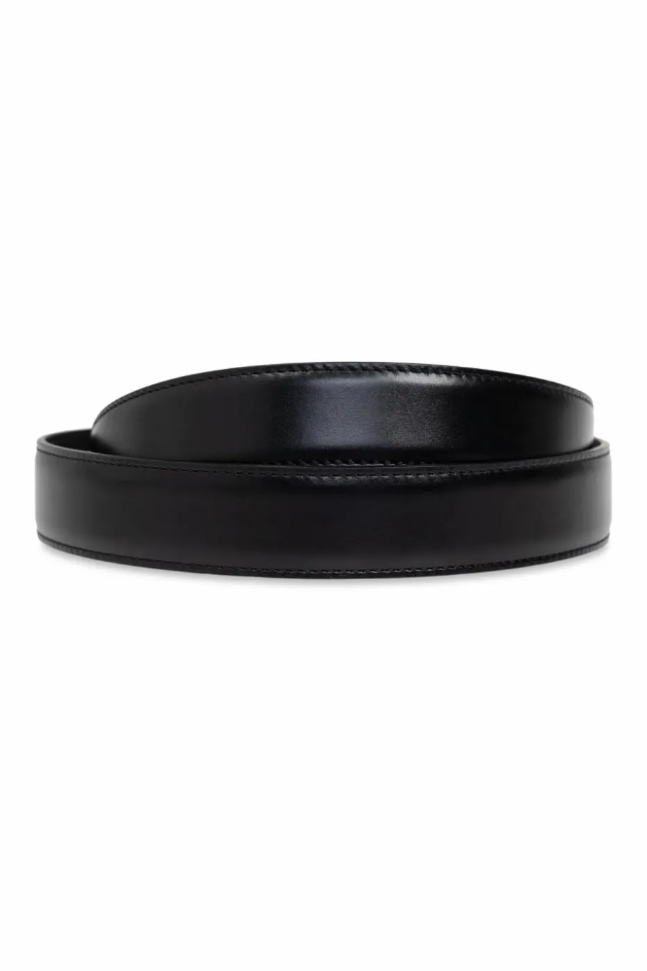 Saint Laurent CZARNY Skórzany pasek