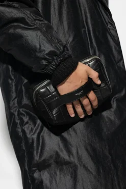 Saint Laurent CZARNY Skórzana kosmetyczka