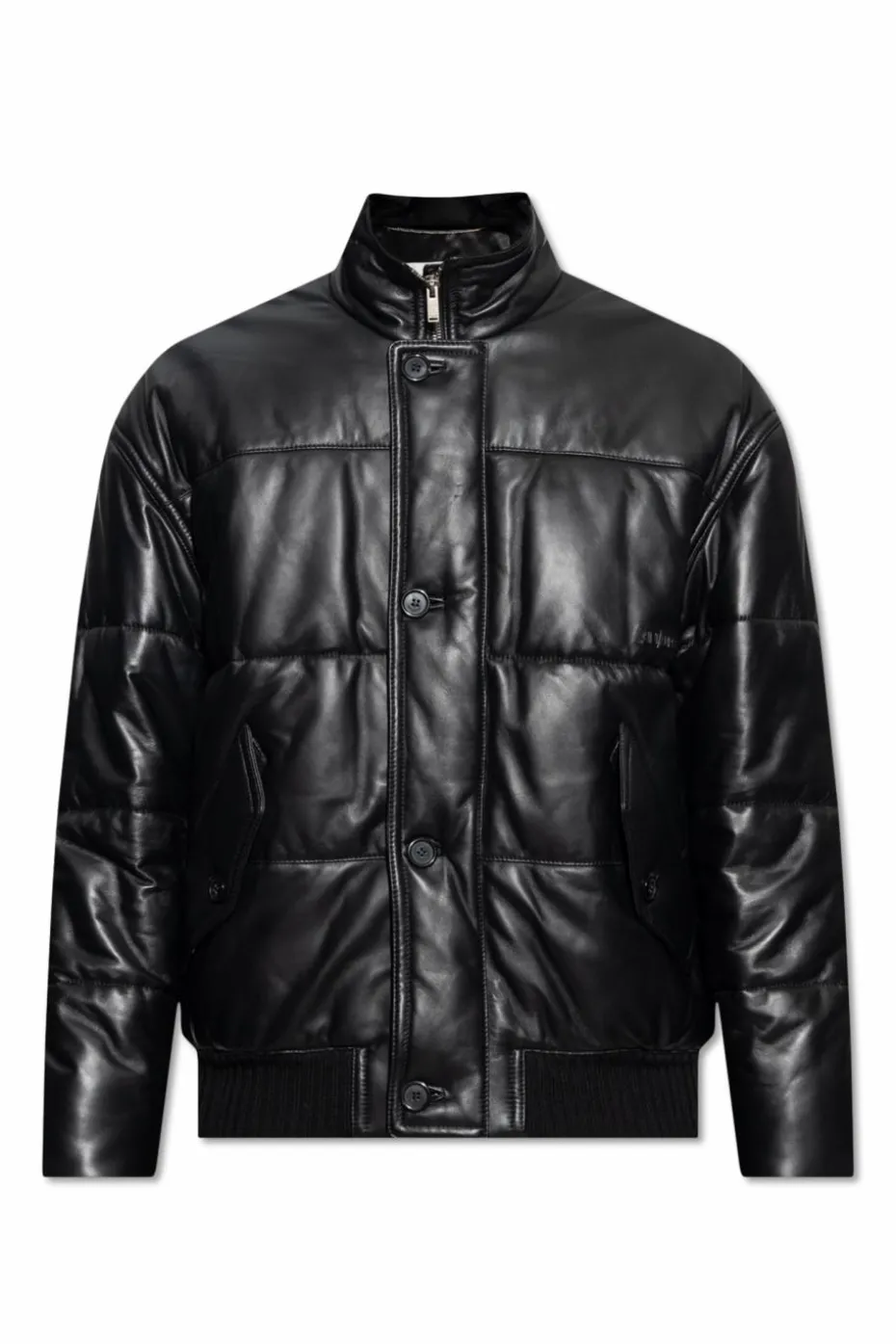 Saint Laurent CZARNY Skórzana kurtka