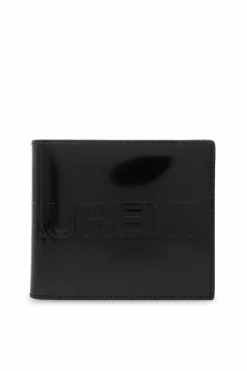 Saint Laurent CZARNY Skórzany portfel z logo