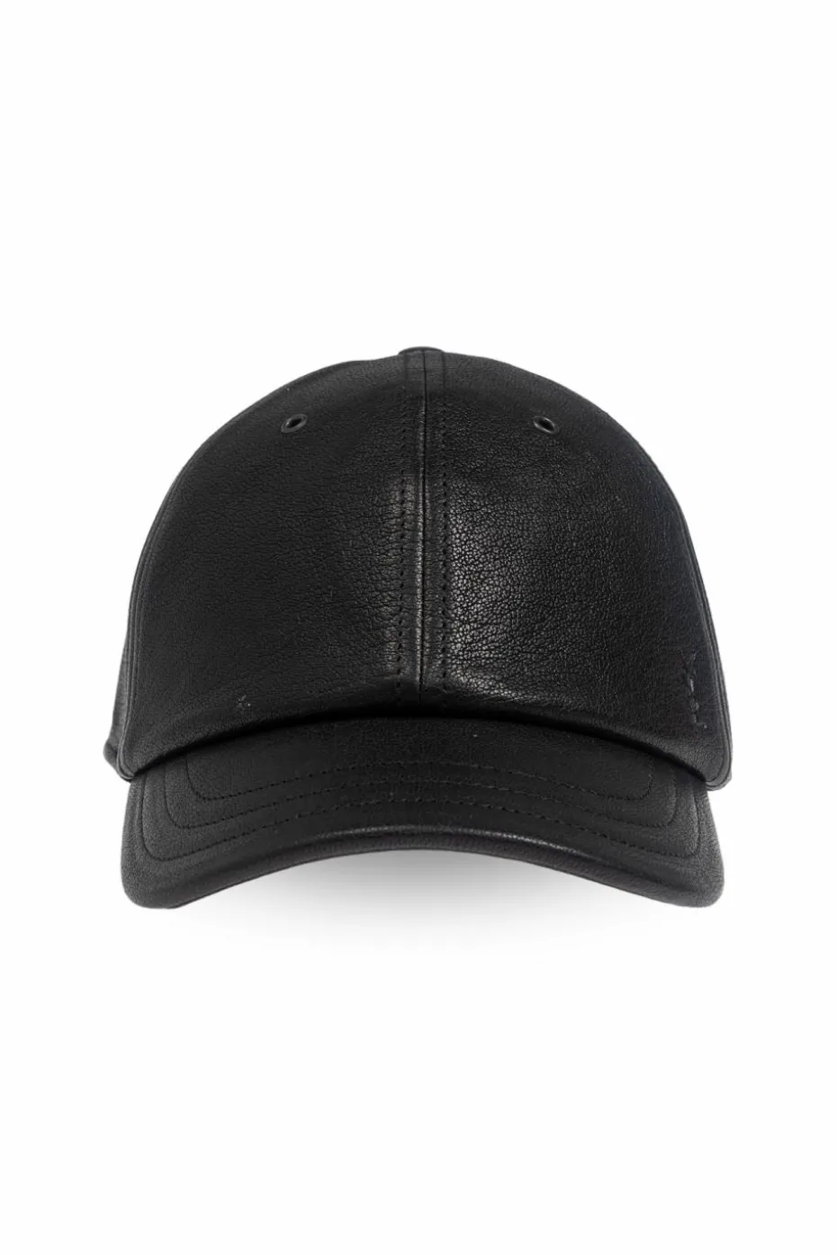 Saint Laurent CZARNY Skórzana czapka