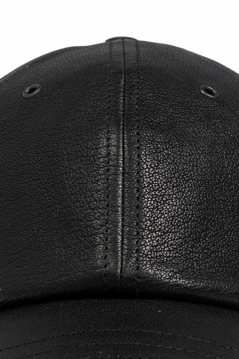 Saint Laurent CZARNY Skórzana czapka