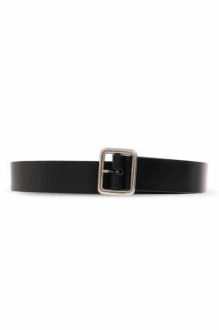 Saint Laurent CZARNY Skórzany pasek