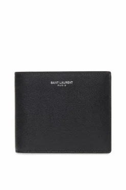 Saint Laurent CZARNY SKÓRZANY PORTFEL