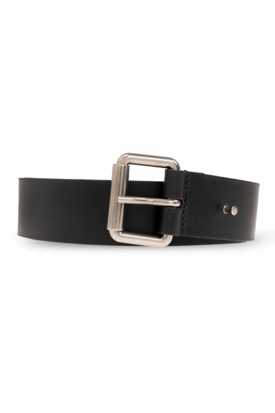 Saint Laurent CZARNY Skórzany pasek