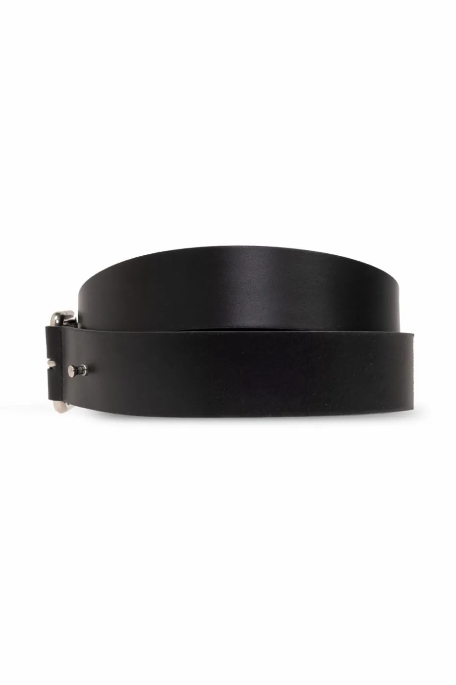 Saint Laurent CZARNY Skórzany pasek