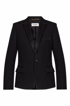 Saint Laurent CZARNY Smokingowa marynarka