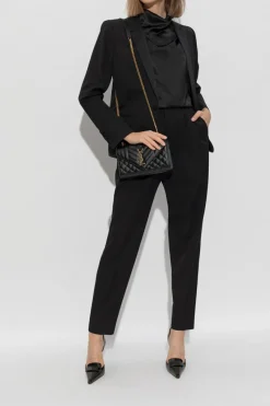 Saint Laurent CZARNY Smokingowa marynarka