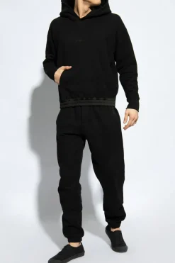 Saint Laurent CZARNY Spodnie dresowe z logo