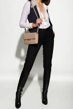 Saint Laurent CZARNY Spodnie z lampasami