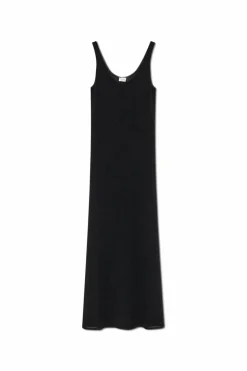 Saint Laurent CZARNY Sukienka z lureksową nicią