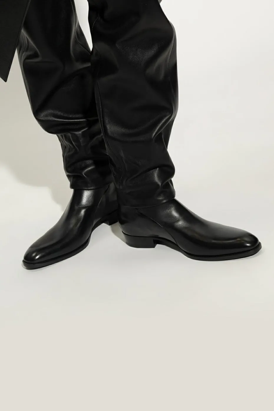 Saint Laurent CZARNY Sztyblety ‘Wyatt’