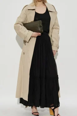 Saint Laurent CZARNY Top z lureksową nicią