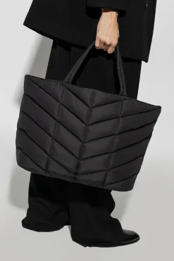 Saint Laurent CZARNY Torba ‘Puffer’ typu ‘shopper’