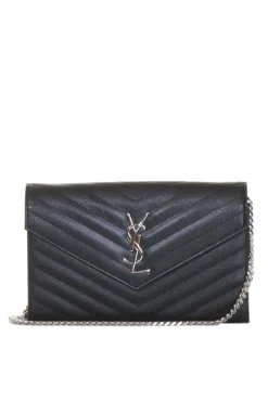Saint Laurent CZARNY Torba na ramię 'Envelope'