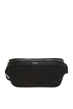 Saint Laurent CZARNY Torba na pas z logo