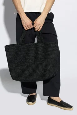Saint Laurent CZARNY Torba typu ‘shopper’ z logo
