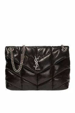 Saint Laurent CZARNY Torba na ramię ‘Loulou Puffer’