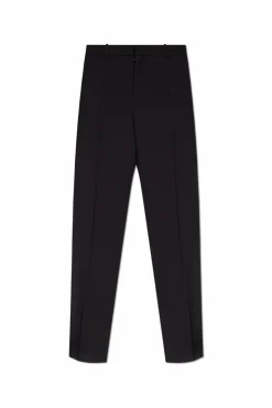 Saint Laurent CZARNY Wełniane spodnie