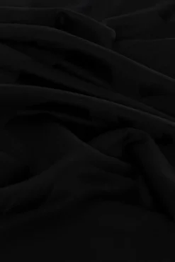 Saint Laurent CZARNY Wełniany szal