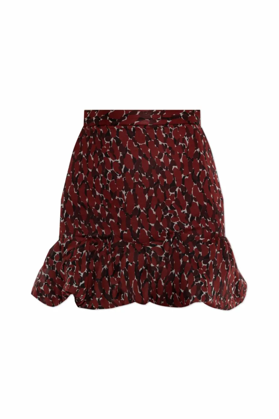 Saint Laurent CZERWONY Jedwabna spódnica