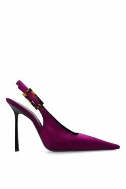 Saint Laurent FIOLETOWY Szpilki `Climax`