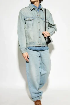 Saint Laurent jasnoniebieski Jeansowa kurtka