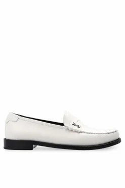 Saint Laurent kremowy Buty typu ‘penny loafers’