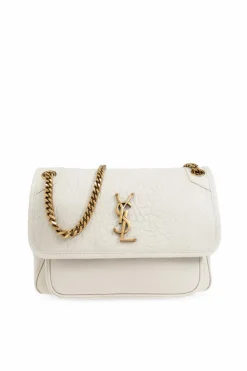 Saint Laurent kremowy Torba na ramię `Niki`