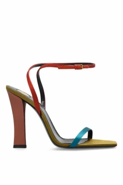 Saint Laurent MULTIKOLOR Sandały na obcasie `Dominique`