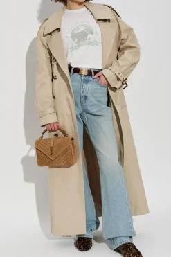 Saint Laurent NIEBIESKI Jeansy z nogawkami o prostym kroju