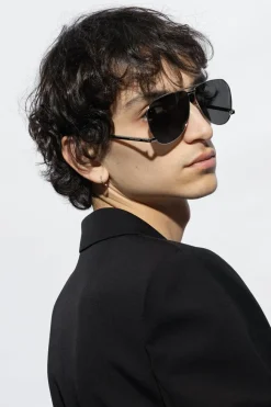 Saint Laurent SREBRNY Okulary przeciwsłoneczne ‘SL 690 Dust’