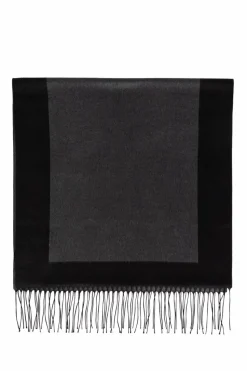 Saint Laurent SZARY Jedwabny szal