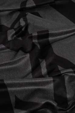 Saint Laurent SZARY Jedwabny szal