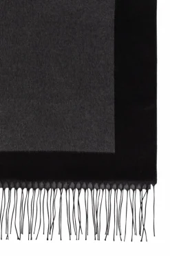 Saint Laurent SZARY Jedwabny szal