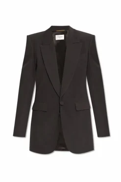 Saint Laurent SZARY Jedwabna marynarka