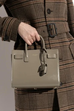 Saint Laurent SZARY Torba do ręki `Sac De Jour Nano`