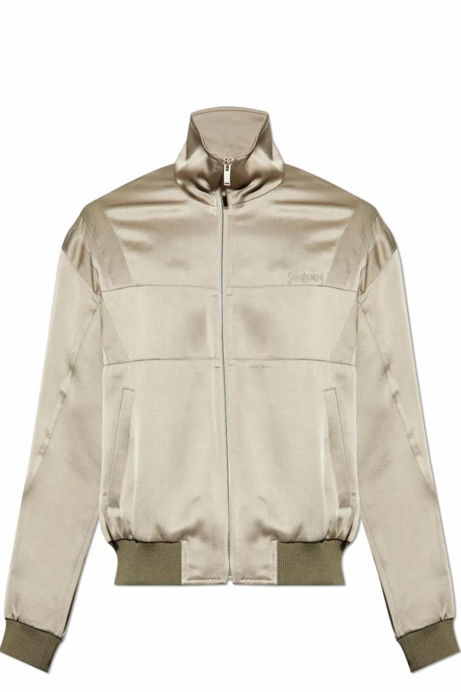 Saint Laurent ZIELONY Bluza z logo