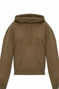Saint Laurent ZIELONY Bluza z wyszytym logo