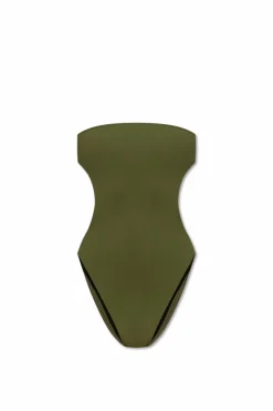 Saint Laurent ZIELONY Jednoczęściowy kostium kąpielowy