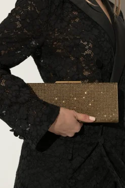 Saint Laurent ZIELONY Kopertówka z połyskującymi aplikacjami