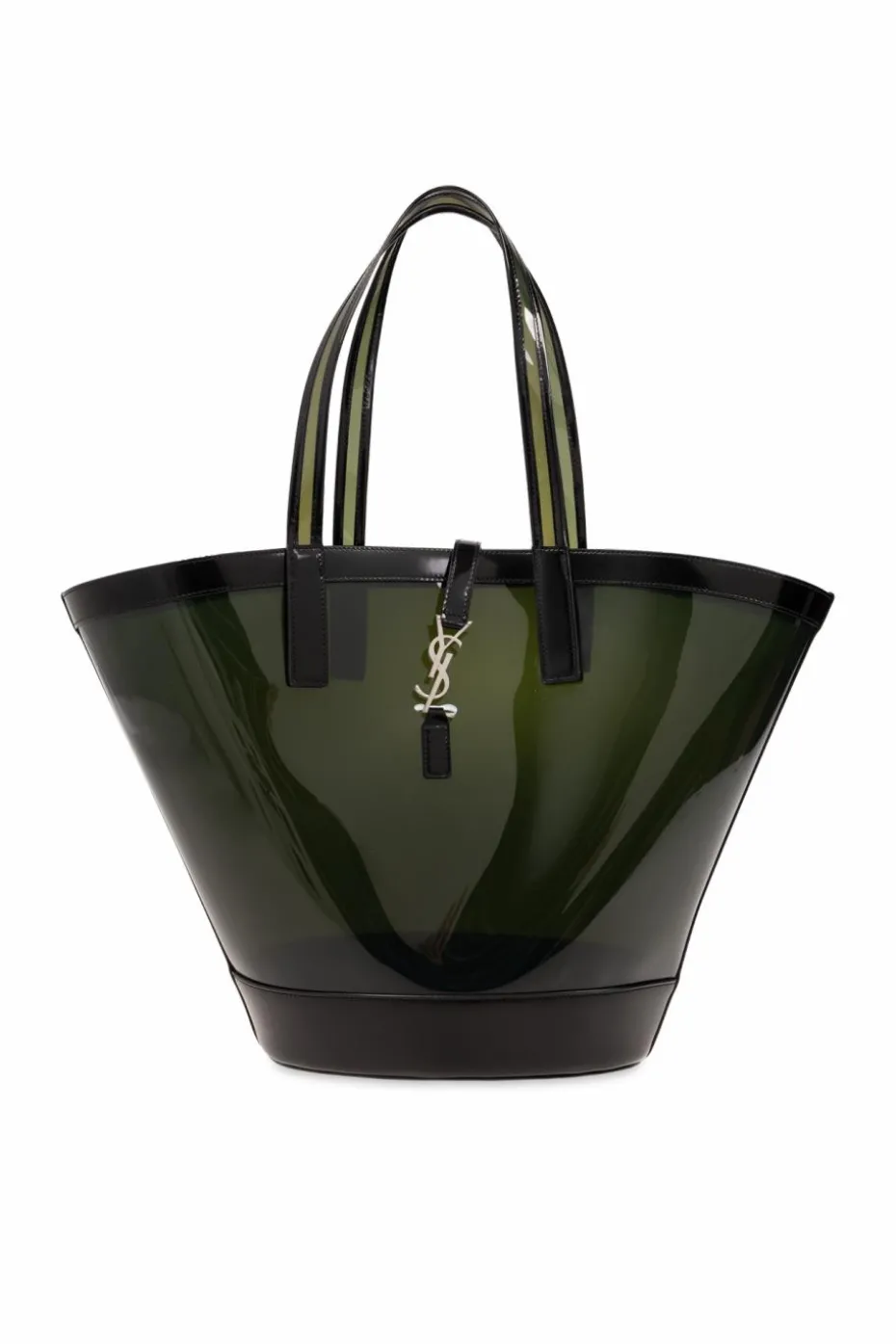Saint Laurent ZIELONY Torba ‘Panier Medium’ typu ‘shopper’