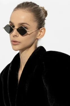 Saint Laurent ZŁOTY Okulary przeciwsłoneczne ‘SL 302 LISA’