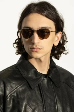 Saint Laurent ZŁOTY Okulary przeciwsłoneczne