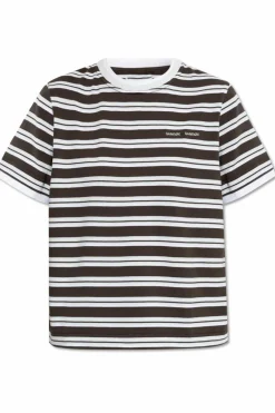 Samsøe Samsøe BRĄZOWY T-shirt `Sacamina`