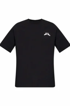 Samsøe Samsøe CZARNY T-shirt `Saflorian`