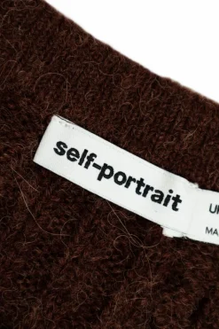 Self-Portrait Kids BRĄZOWY Sukienka z kieszeniami